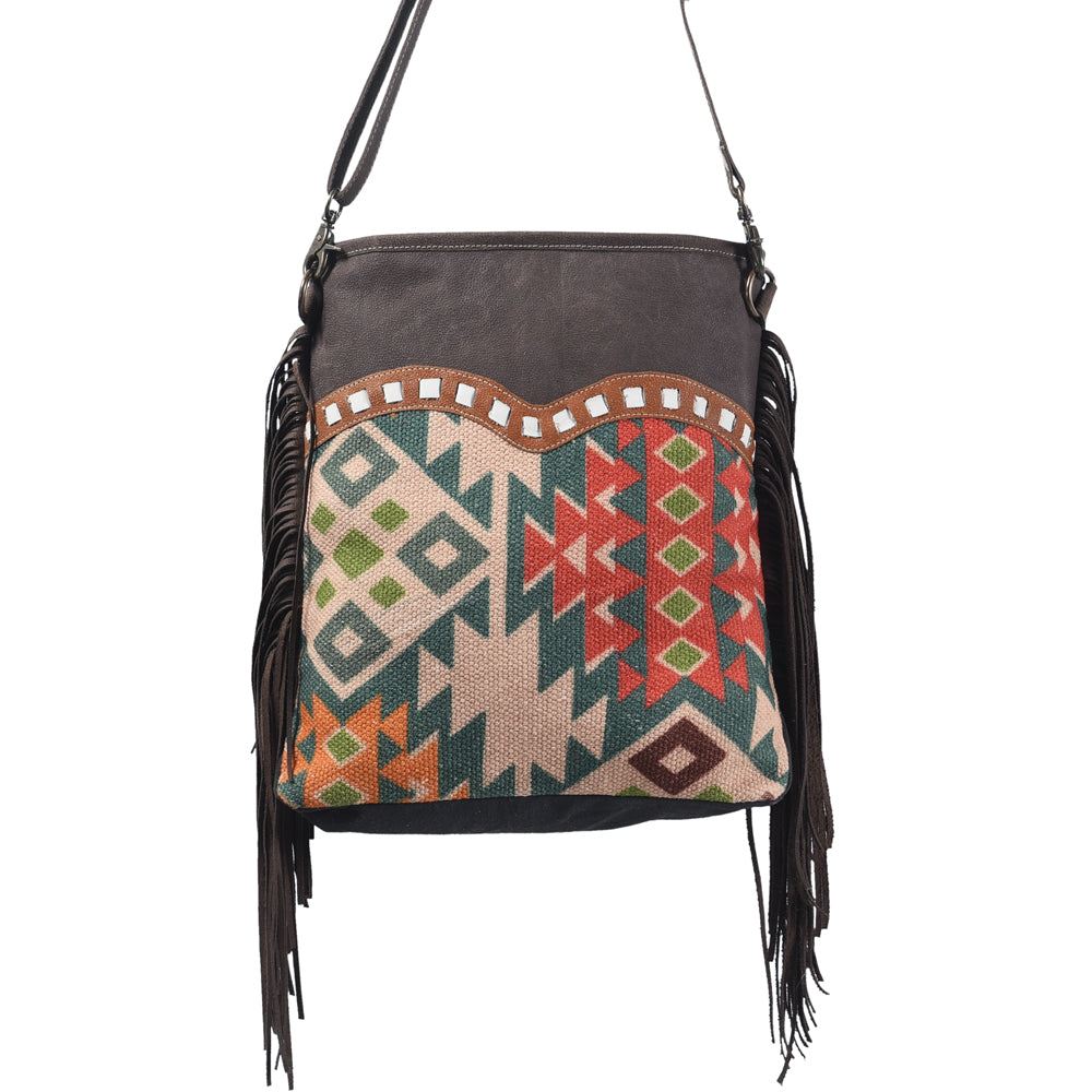 LC-KB365 Large Crossbody Upcycled Canvas Ladies Bag