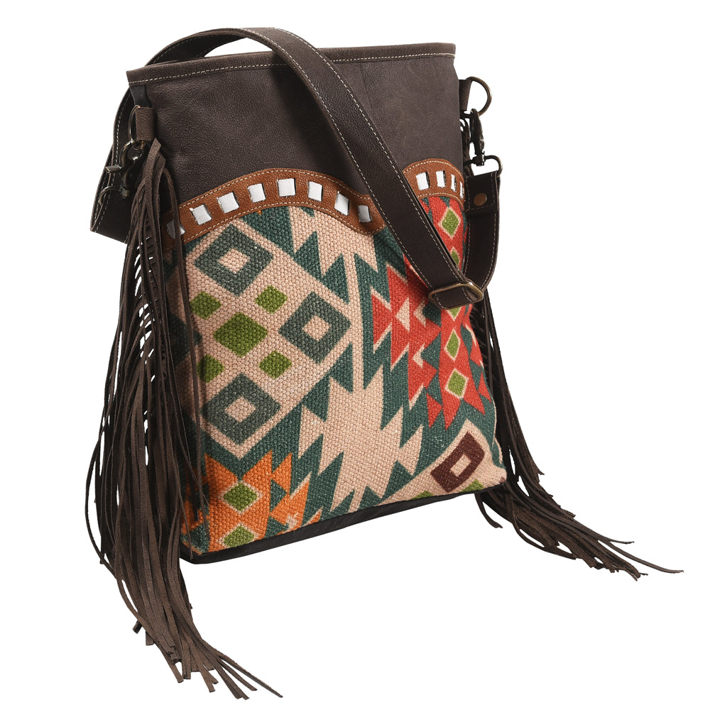 LC-KB365 Large Crossbody Upcycled Canvas Ladies Bag