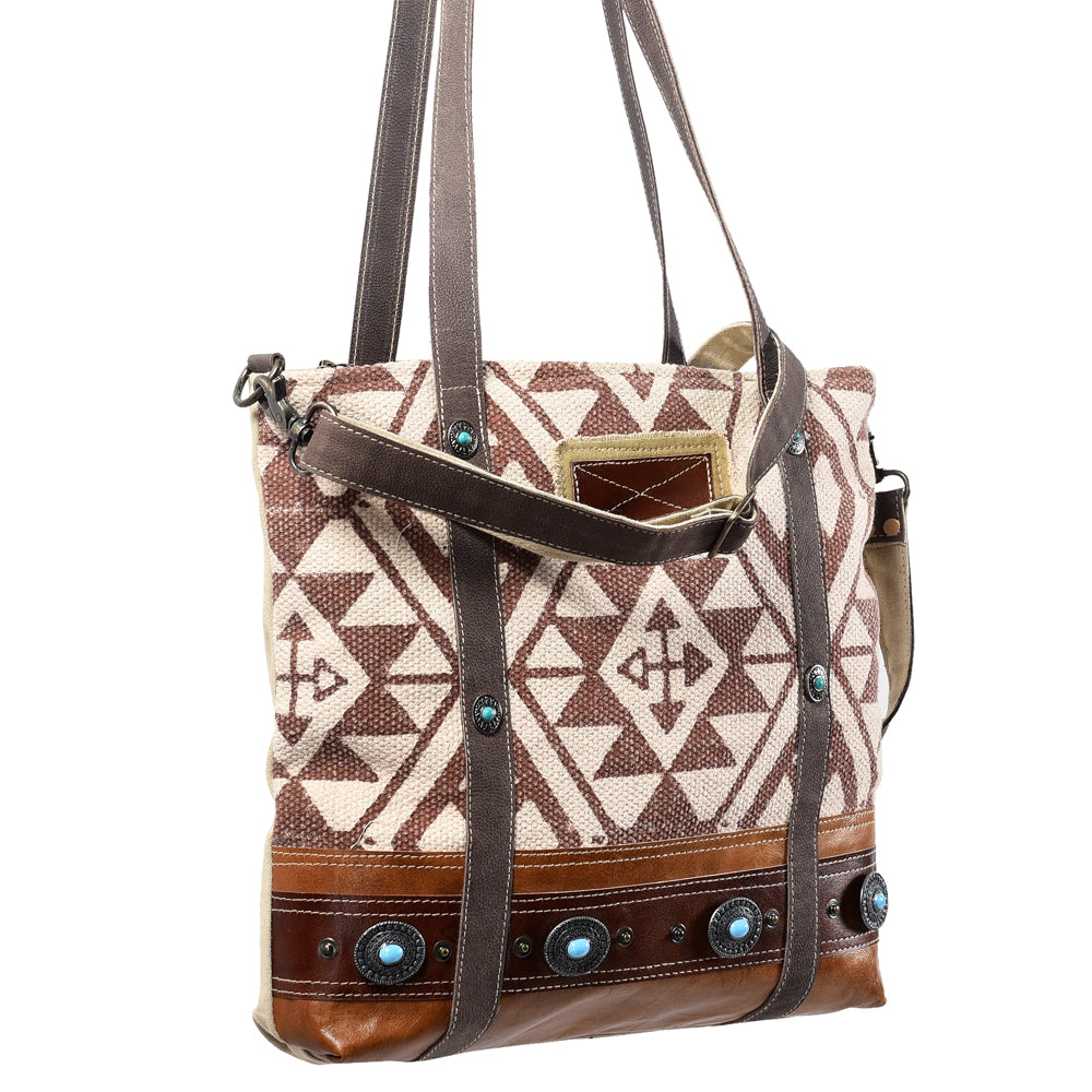 LC-KB369  Tote Upcycled Canvas Ladies Bag