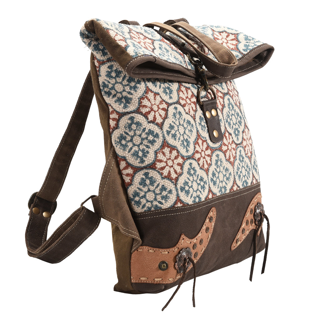 LC-KB377 Backpack Upcycled Canvas Ladies Bag