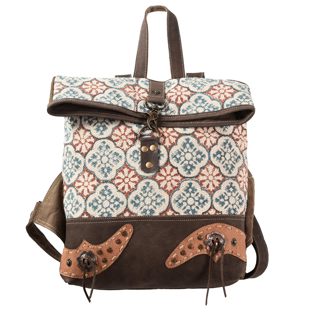 LC-KB377 Backpack Upcycled Canvas Ladies Bag