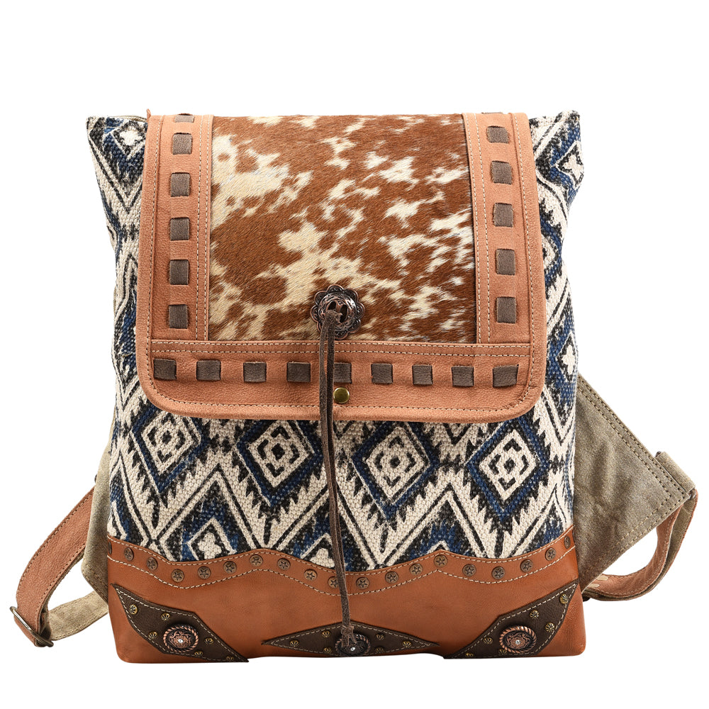 LC-KB381  Backpack Upcycled Canvas Ladies Bag