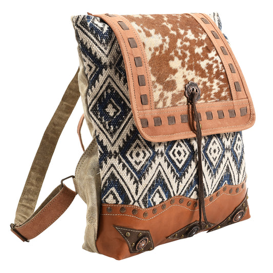LC-KB381  Backpack Upcycled Canvas Ladies Bag