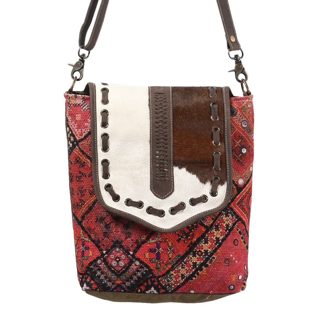 LC-KB382 Messenger Upcycled Canvas Ladies Bag