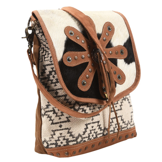 LC-KB387  Messenger Upcycled Canvas Ladies Bag