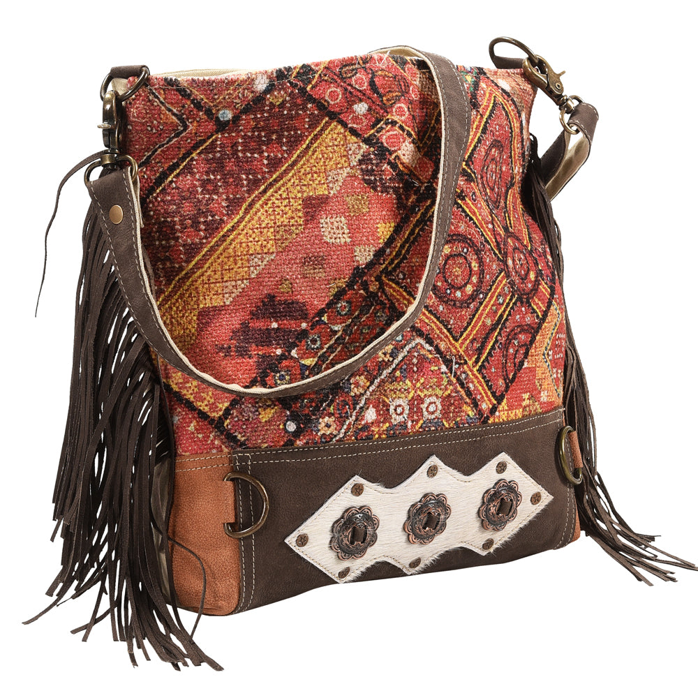 LC-KB390  Large Crossbody Upcycled Canvas Ladies Bag