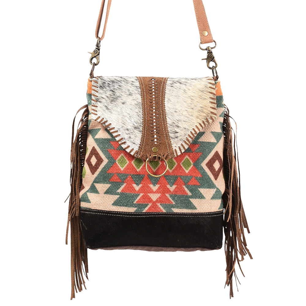 LC-KB393 Messenger Upcycled Canvas Ladies Bag