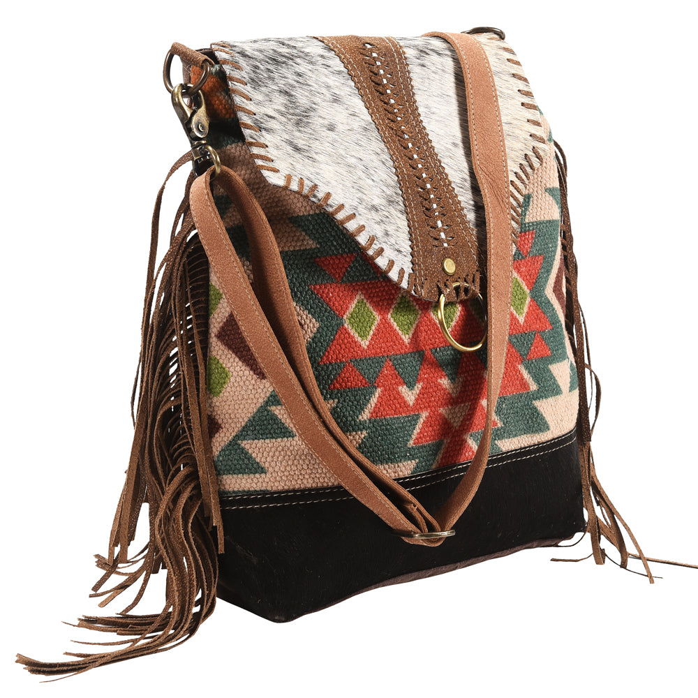 LC-KB393 Messenger Upcycled Canvas Ladies Bag