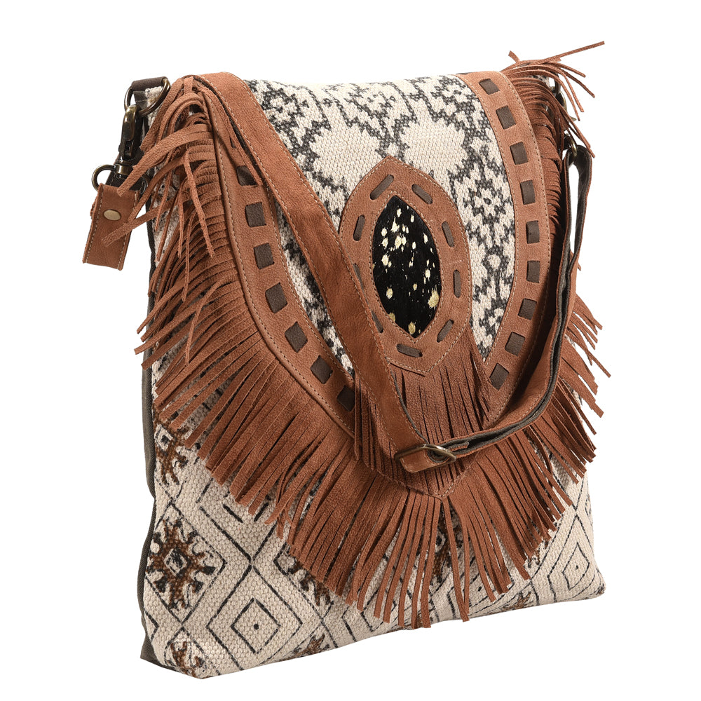 LC-KB397  Messenger Upcycled Canvas Ladies Bag