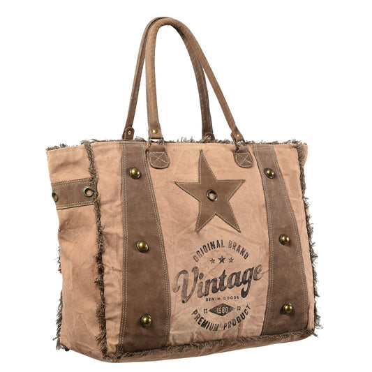 LC-KB408 Weekender Upcycled Canvas Ladies Bag