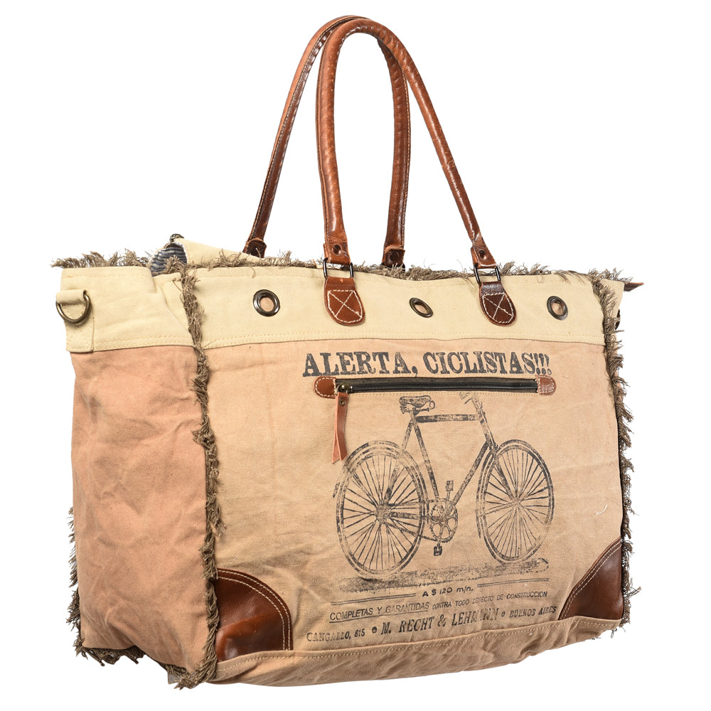 LC-KB409 Weekender Upcycled Canvas Ladies Bag
