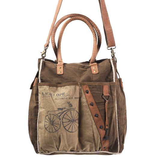 LC-KB411 Weekender Upcycled Canvas Ladies Bag