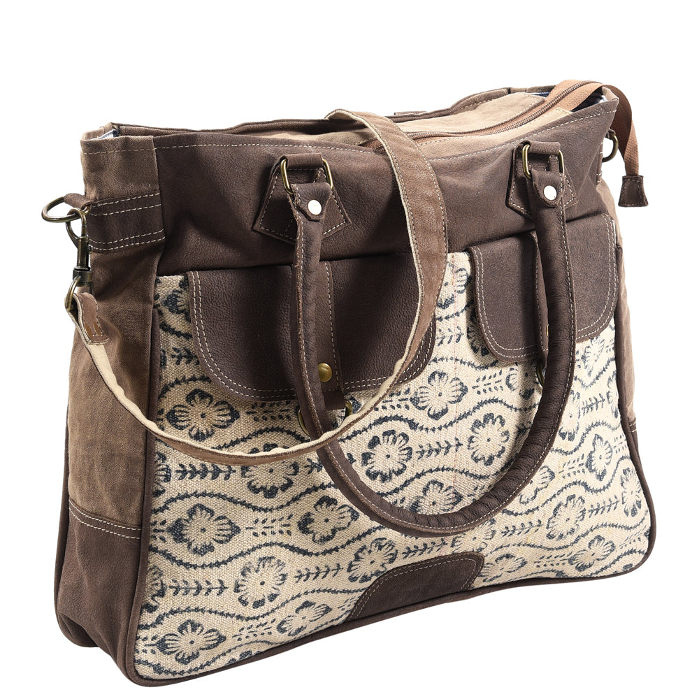 LC-KB417 Weekender Upcycled Canvas Ladies Bag