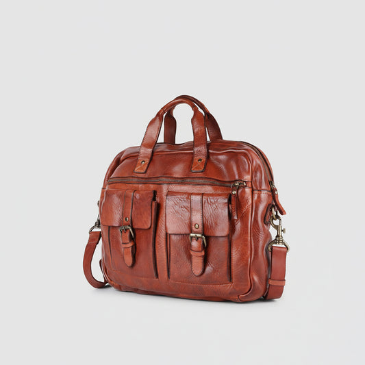 SWC405 Fioralto - Full Grain Leather Briefcase
