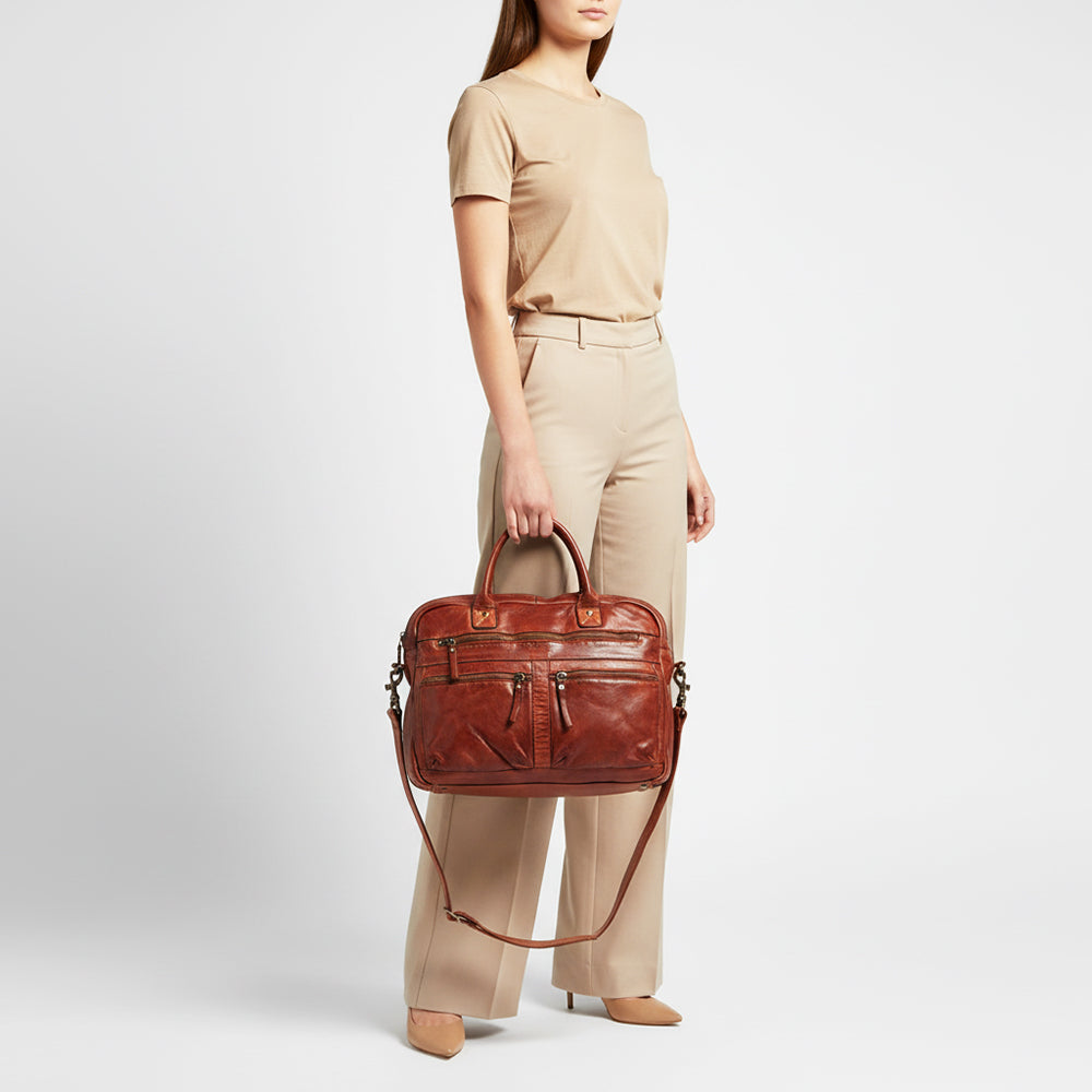SWC408 Calvino - Leather Briefcase Bag