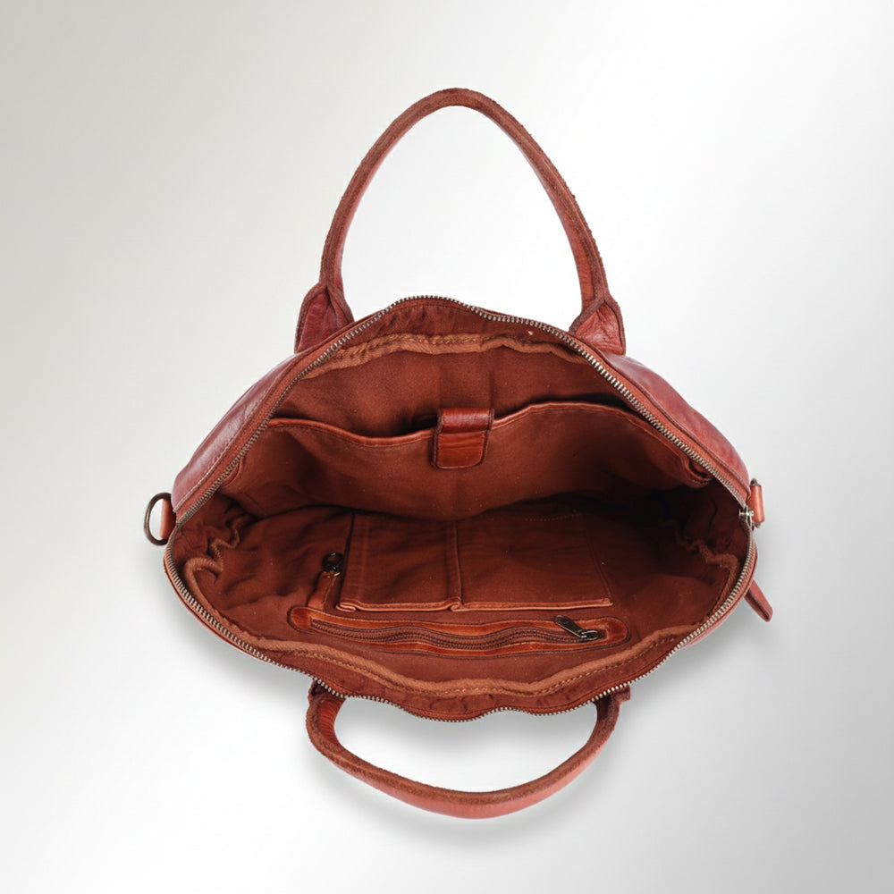 SWC408 Calvino - Leather Briefcase Bag