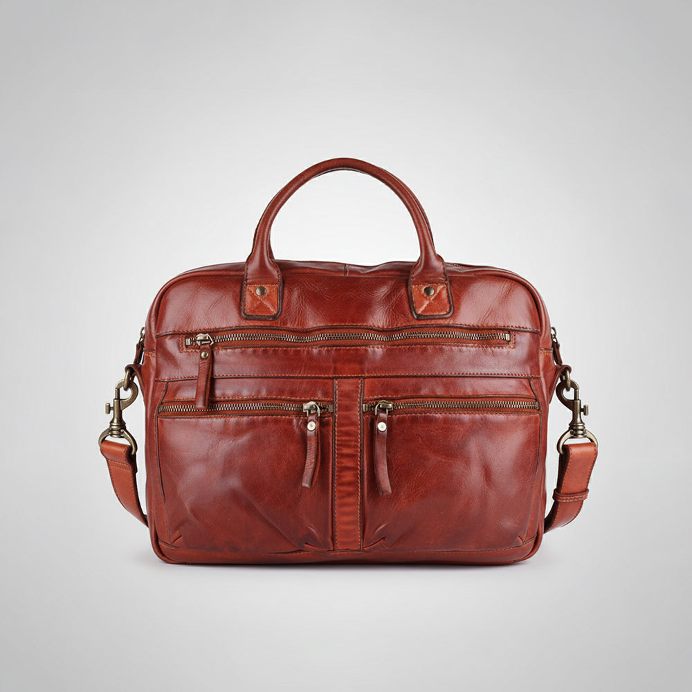 SWC408 Calvino - Leather Briefcase Bag
