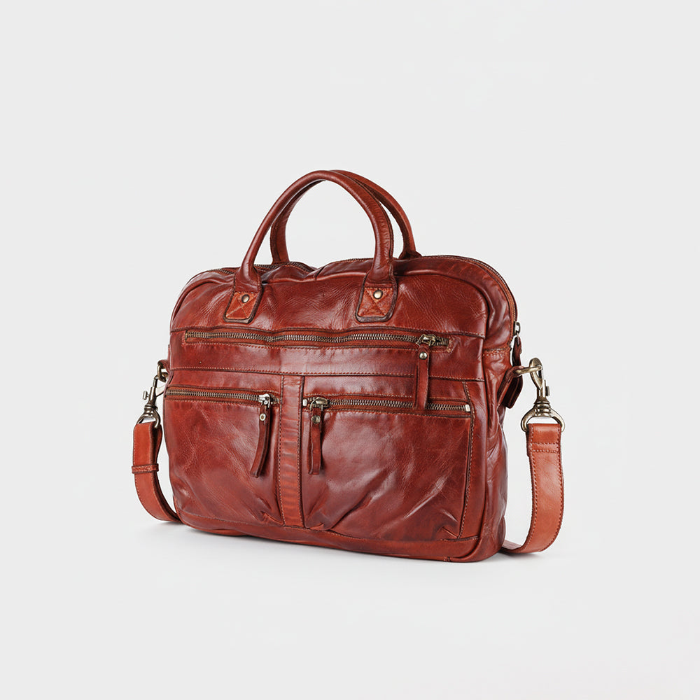 SWC408 Calvino - Leather Briefcase Bag