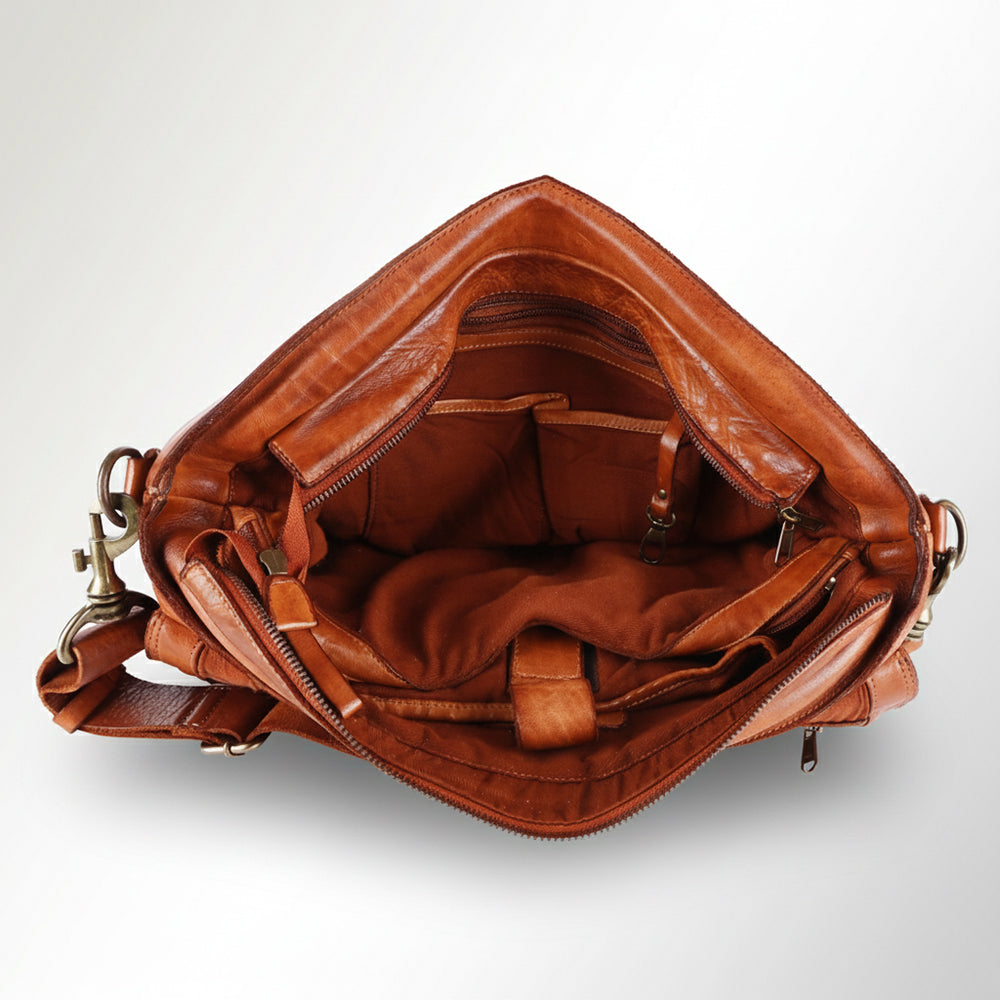 SWC408 Calvino - Leather Briefcase Bag