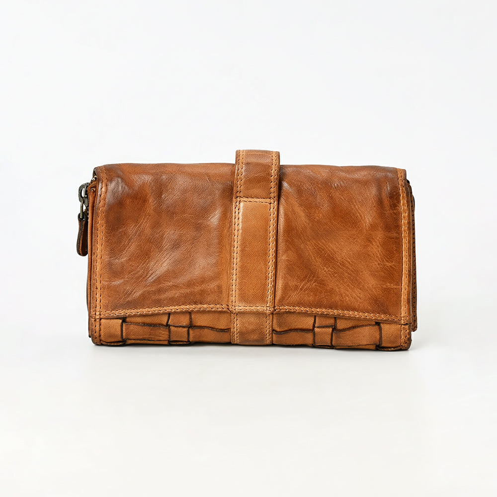 SWC446 Cavello - Premium Leather Multi-Zip Wallet