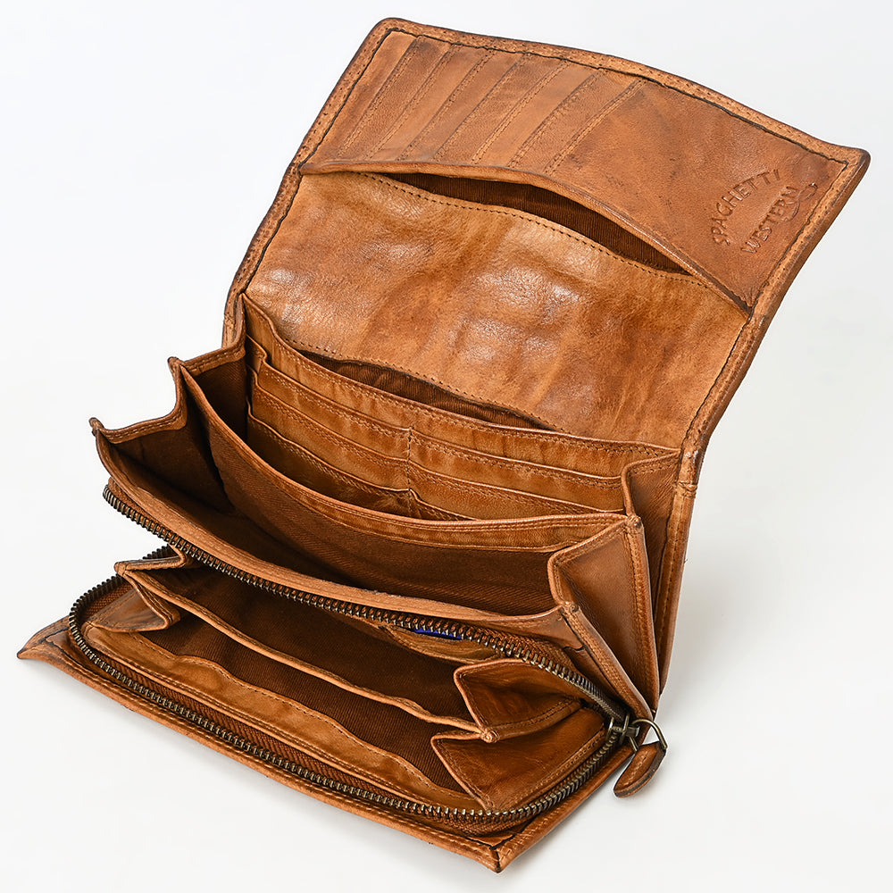 SWC446TAN Wallet Genuine Leather women bag western Bag