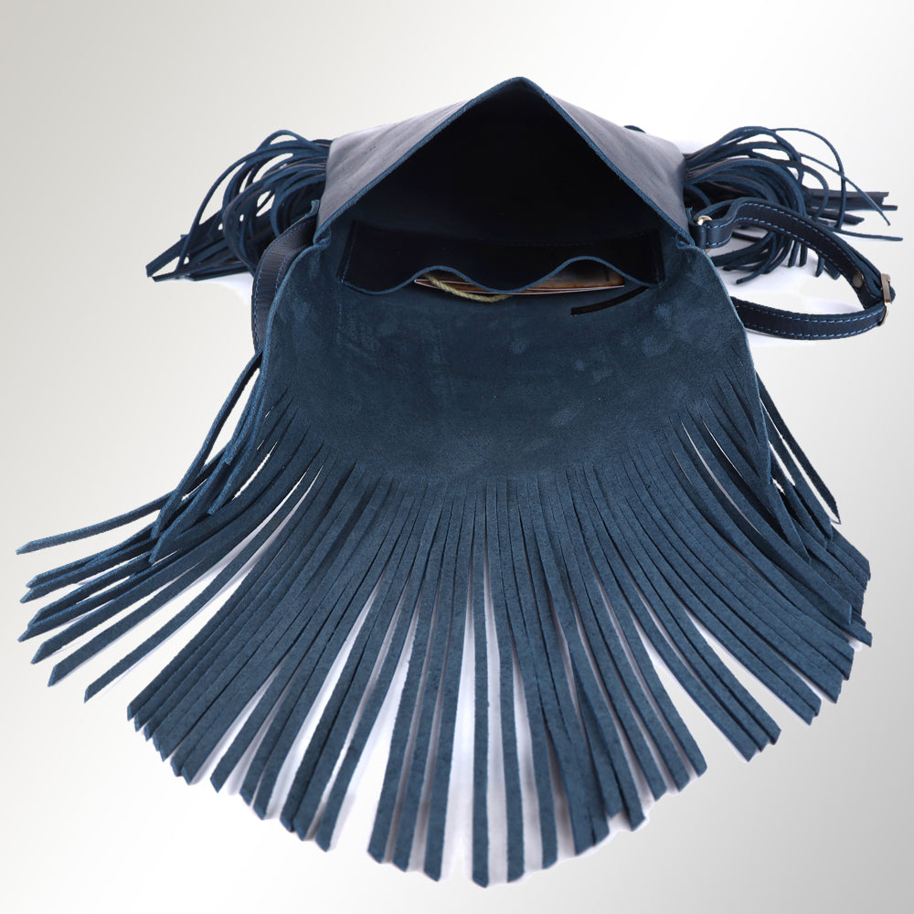 SWC429BLU Messenger Genuine Leather bag western Bag