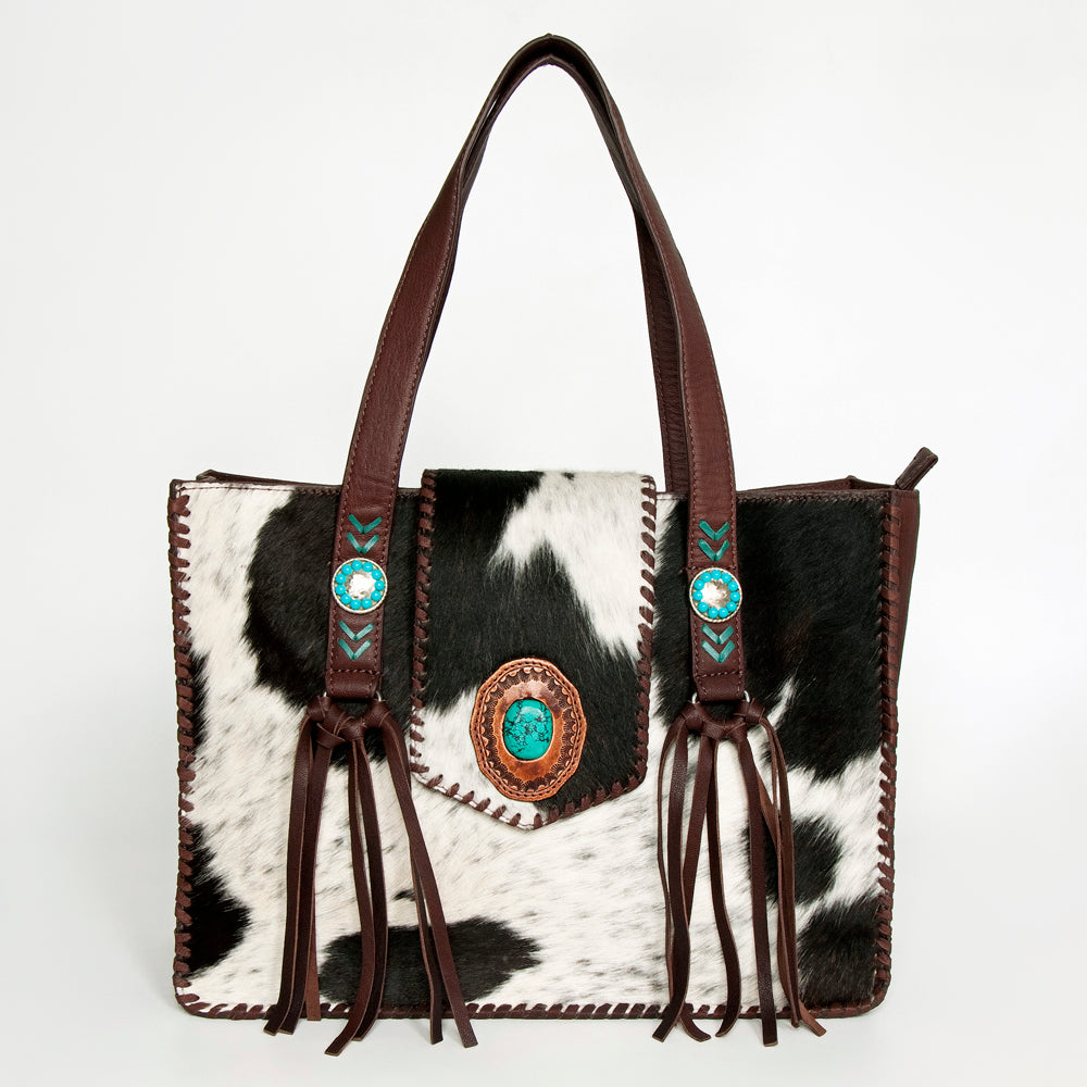 LC-ADBGZ648 Tote Hair On Genuine Western Leather Women Bag