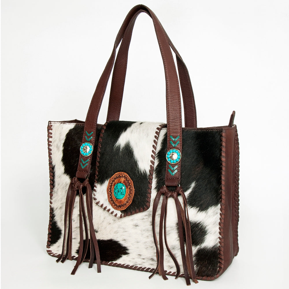 LC-ADBGZ648 Tote Hair On Genuine Western Leather Women Bag