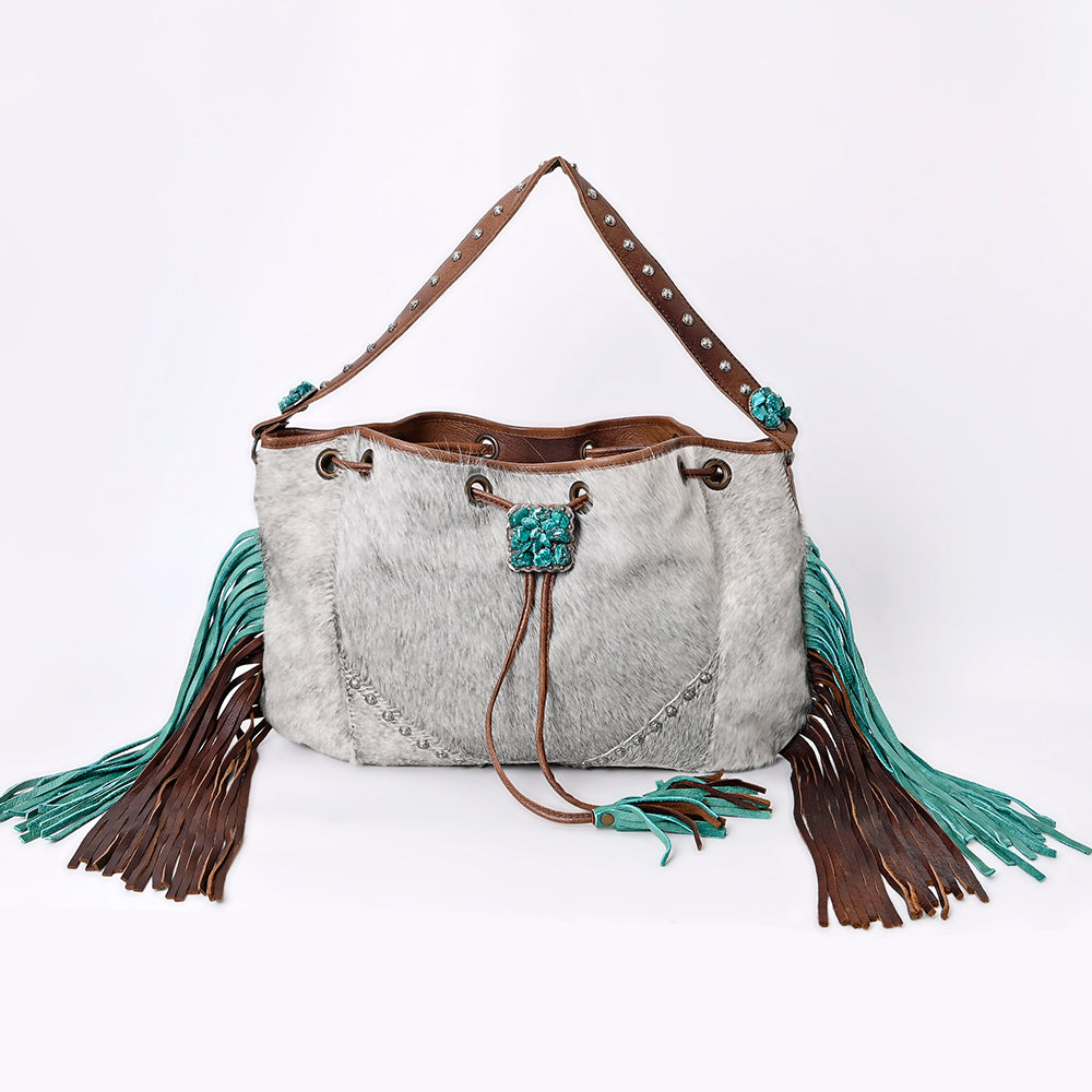 LC-ADBG989 Hobo Hair-On Genuine Western Leather Women Bag