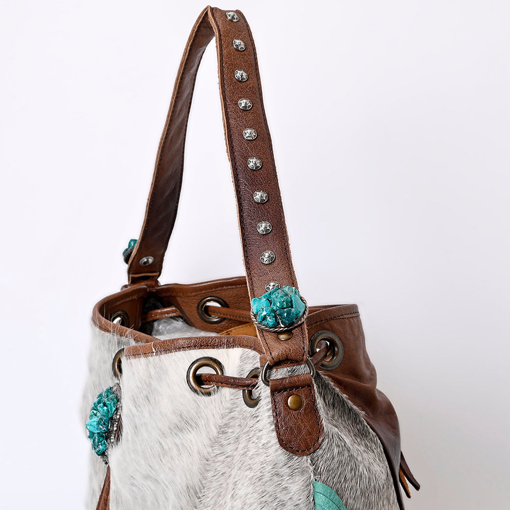 LC-ADBG989 Hobo Hair-On Genuine Western Leather Women Bag