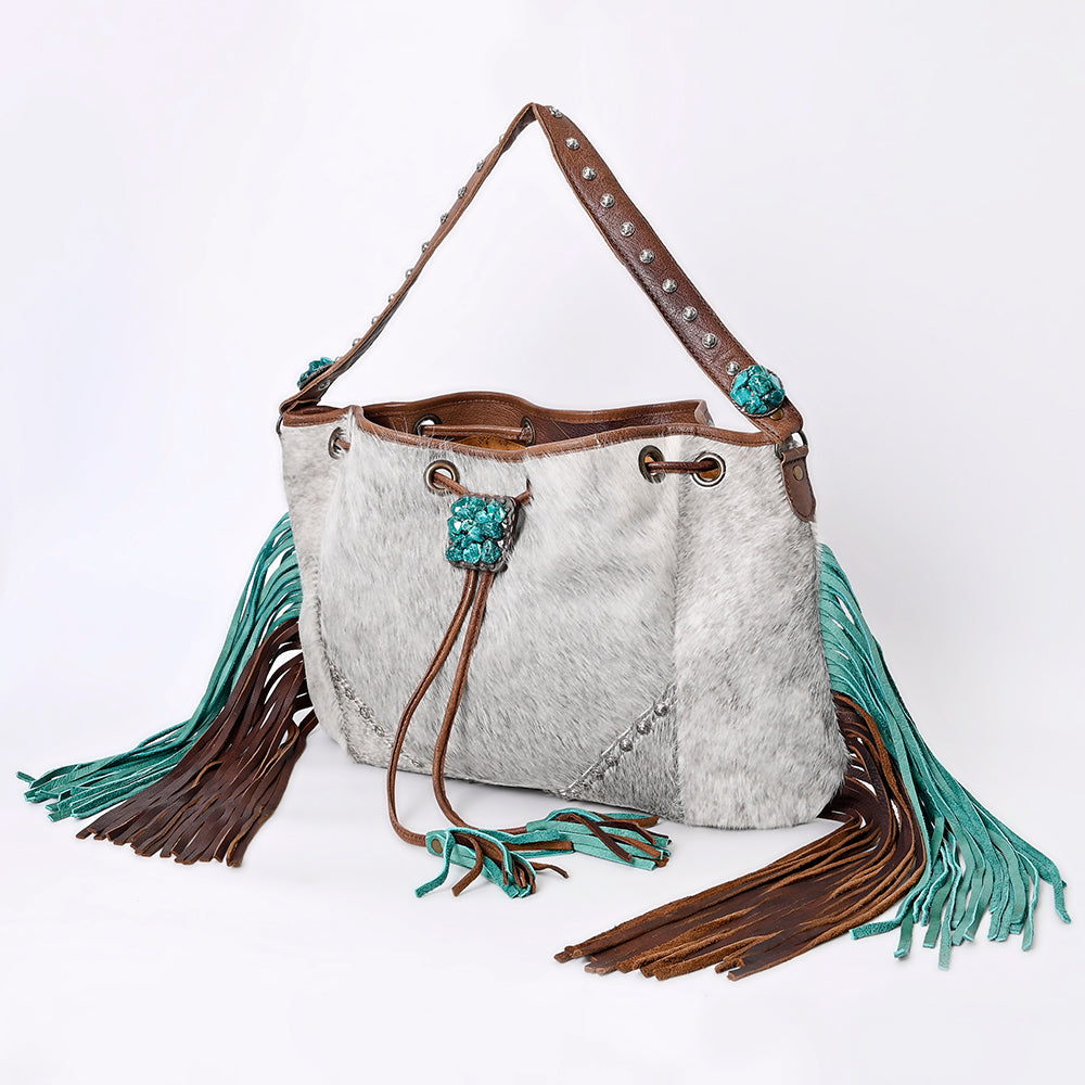LC-ADBG989 Hobo Hair-On Genuine Western Leather Women Bag