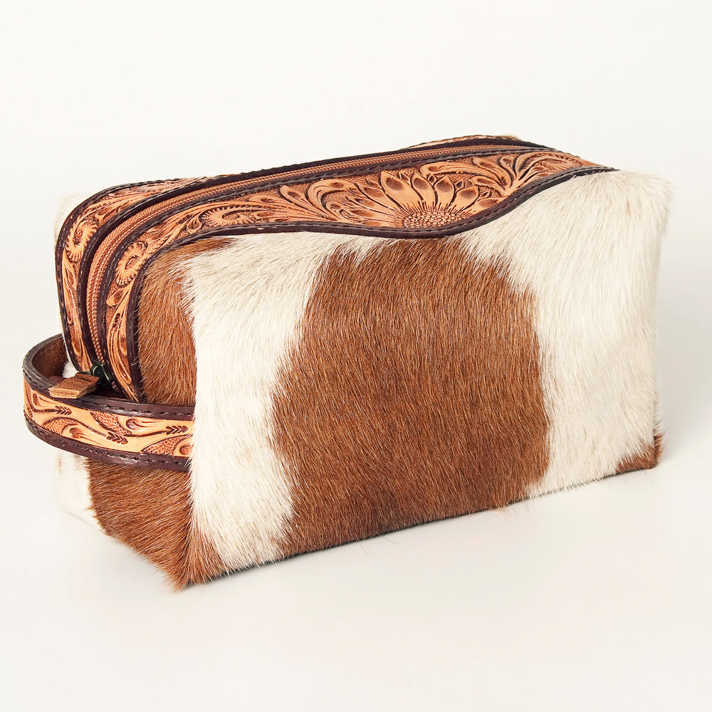 ADBG994 Toiletry Genuine Western Hair on Leather Women Bag