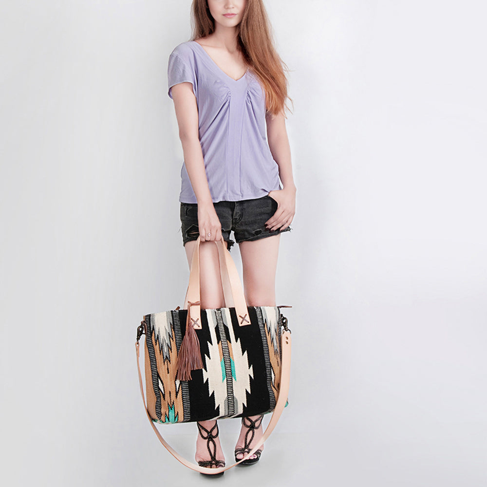 LC-ADBG575 Tote Genuine Western Leather Women Bag Jolene