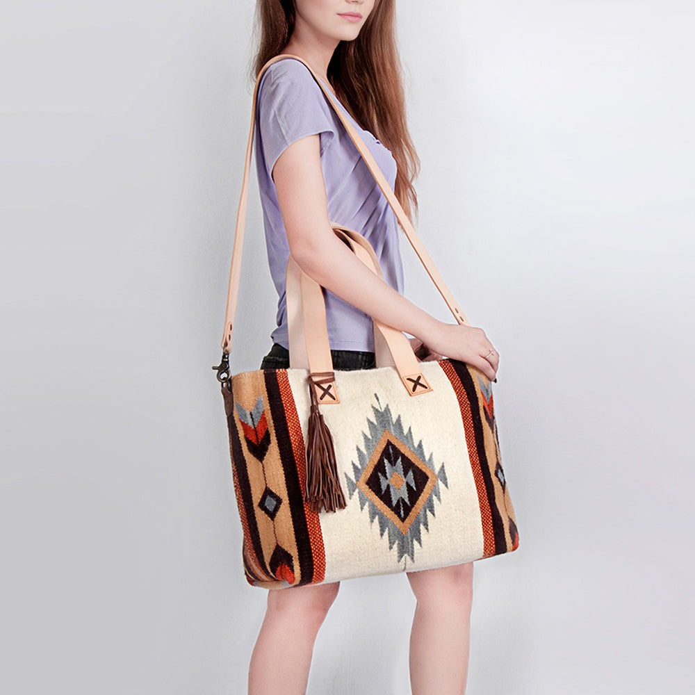 LC-ADBG575 Tote Genuine Western Leather Women Bag Jolene