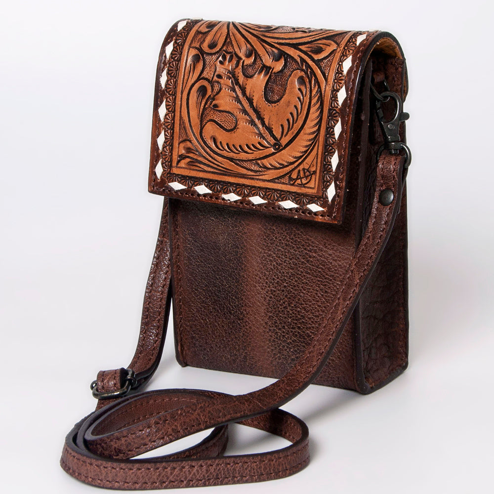 LC-ADBGZ326D Cellphone Holder Genuine Western Leather Women Bag