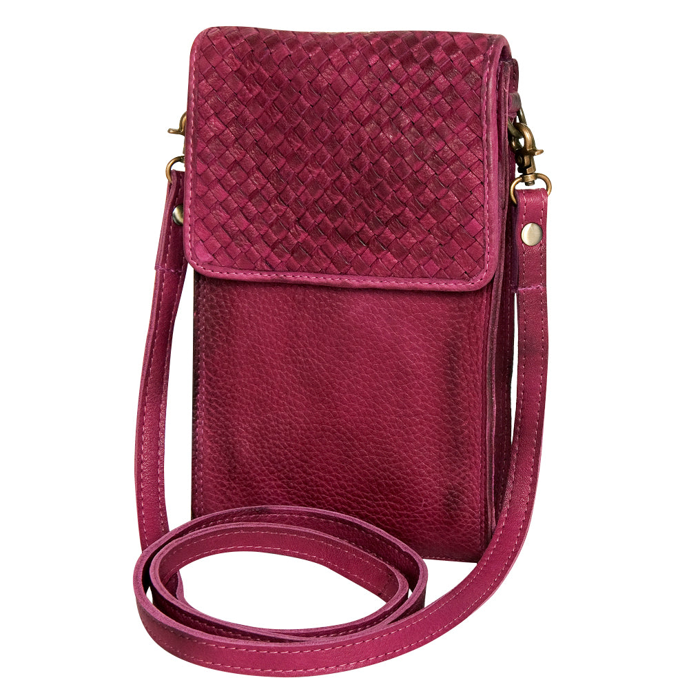 LC-NMBGM134 Cell phone Holder Genuine Western Leather Women Bag