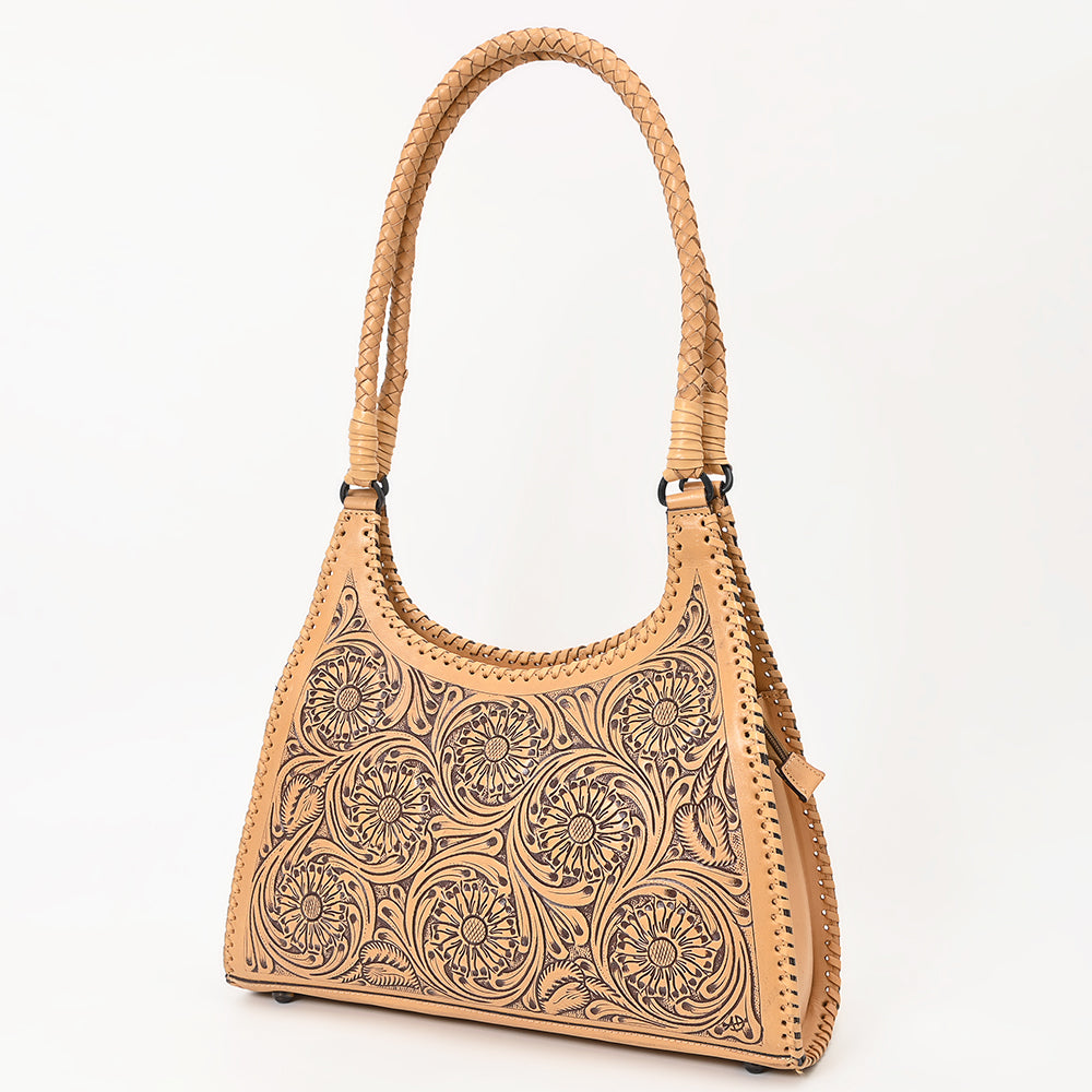 LC-ADBGZ658 Hobo Hand Tooled Genuine Western Leather Women Bag