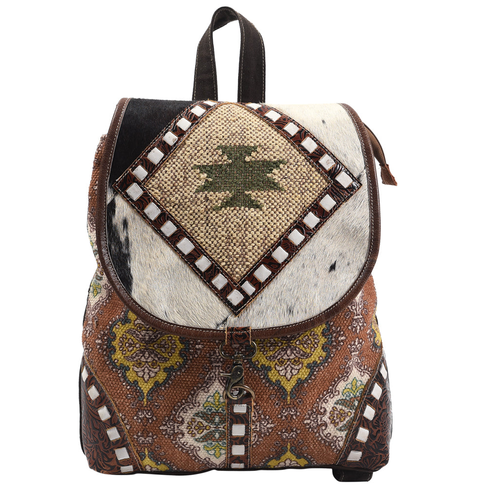 LC-KB419  Backpack Upcycled Canvas Ladies Bag