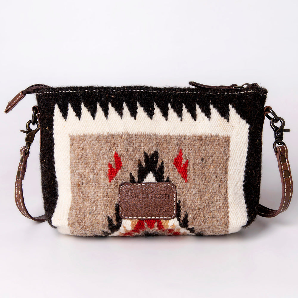ADBG1001 American Darling Handwoven Saddle Blanket Western Crossbody Bag Genuine Leather