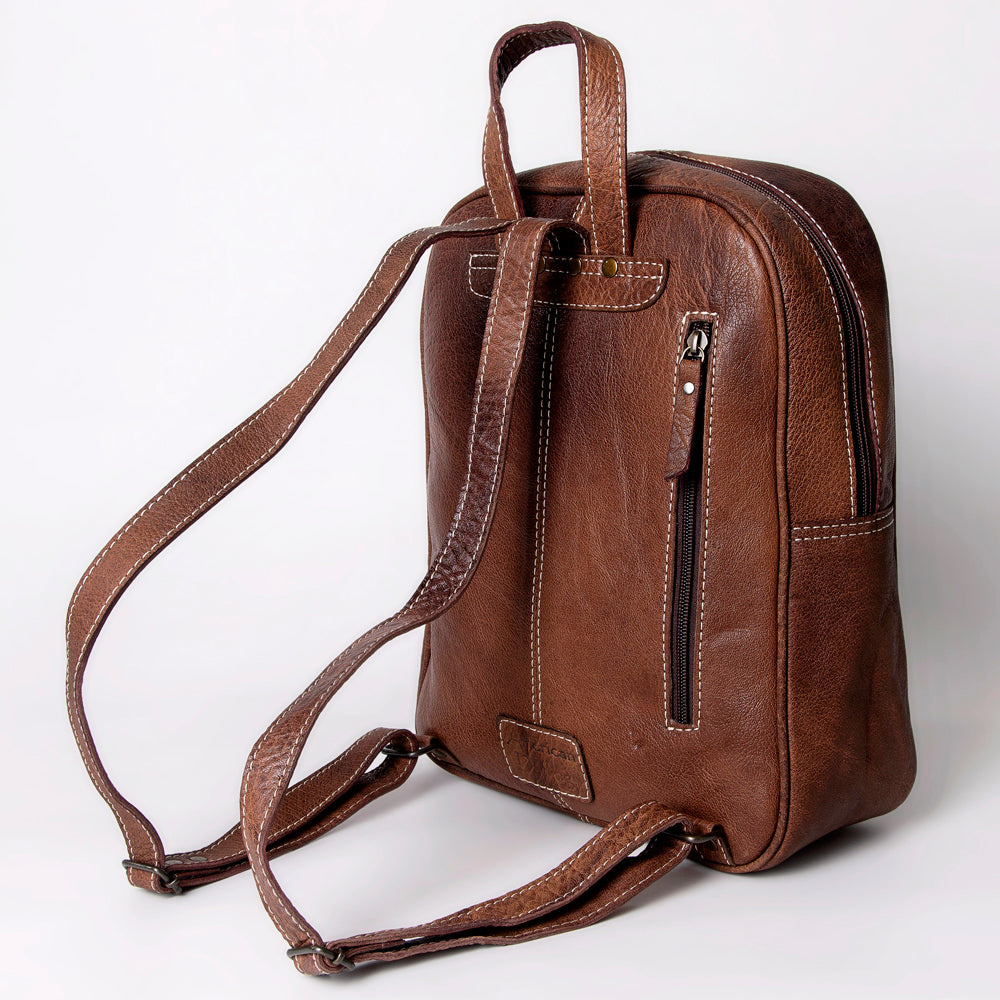 ADBG1011 American Darling Handwoven Saddle Blanket Leather Backpack