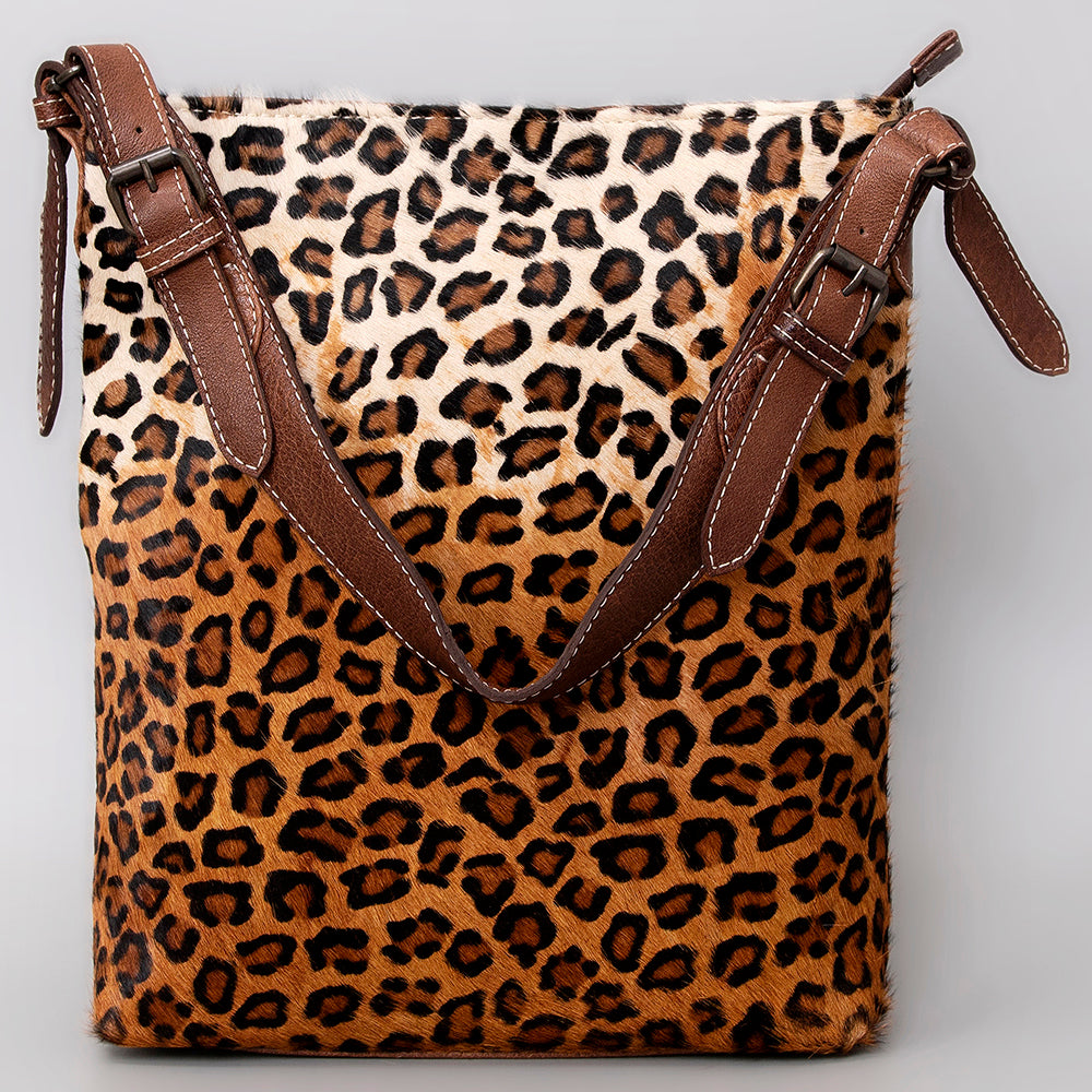 ADBG1018 American Darling Hair-On Cowhide Leather Crossbody Bag - Western Handmade Purse