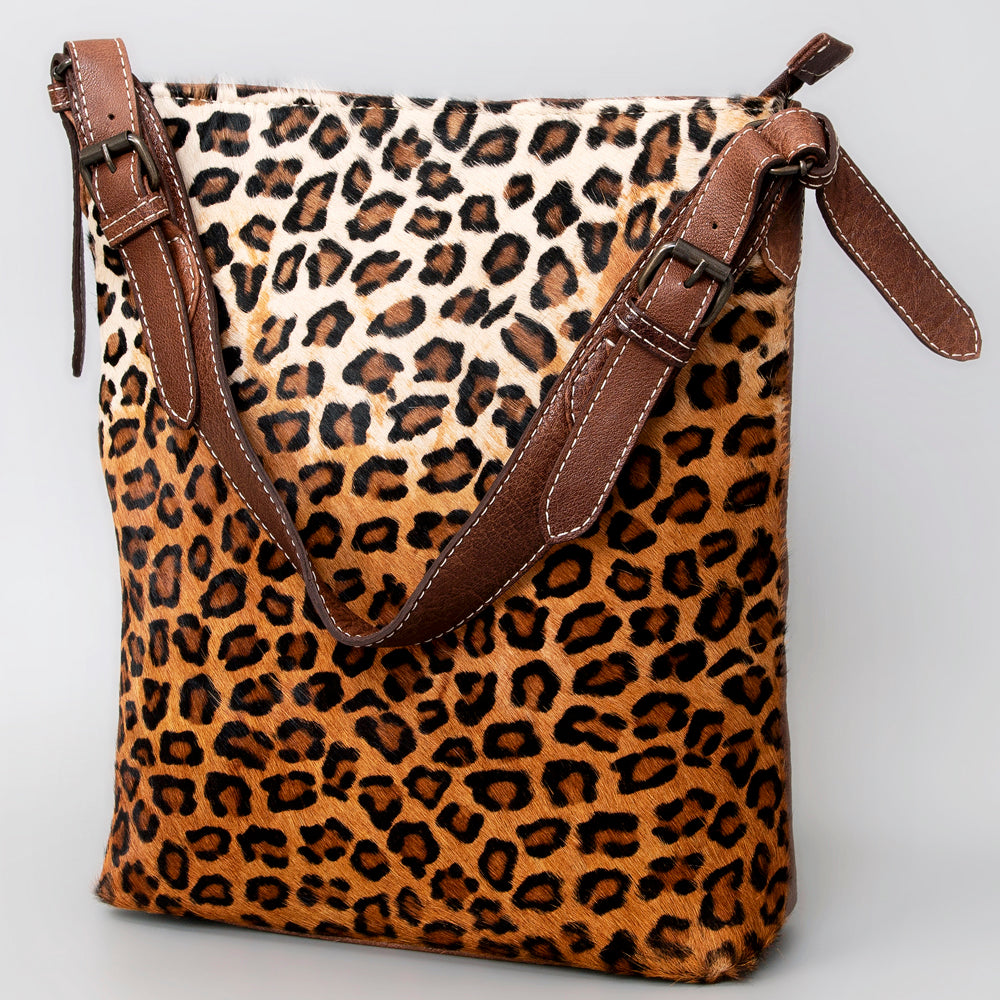 ADBG1018 American Darling Hair-On Cowhide Leather Crossbody Bag - Western Handmade Purse