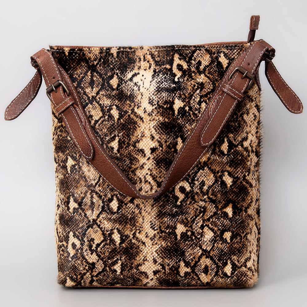 ADBG1018 American Darling Hair-On Cowhide Leather Crossbody Bag - Western Handmade Purse