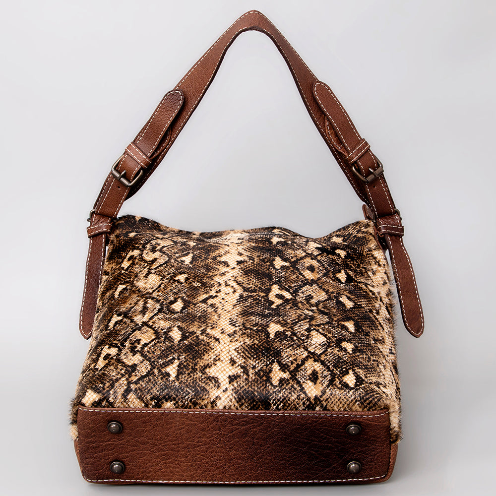 ADBG1018 American Darling Hair-On Cowhide Leather Crossbody Bag - Western Handmade Purse