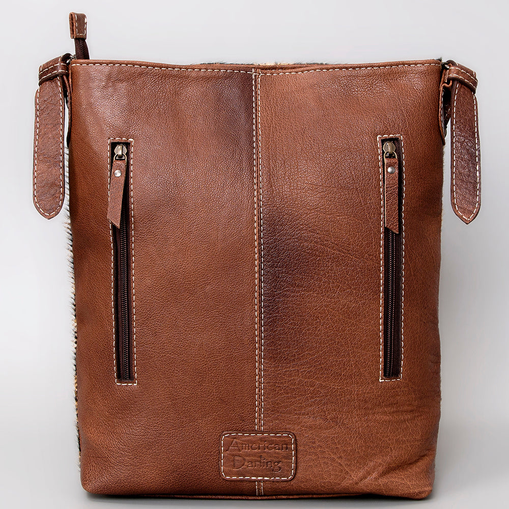 ADBG1018 American Darling Hair-On Cowhide Leather Crossbody Bag - Western Handmade Purse