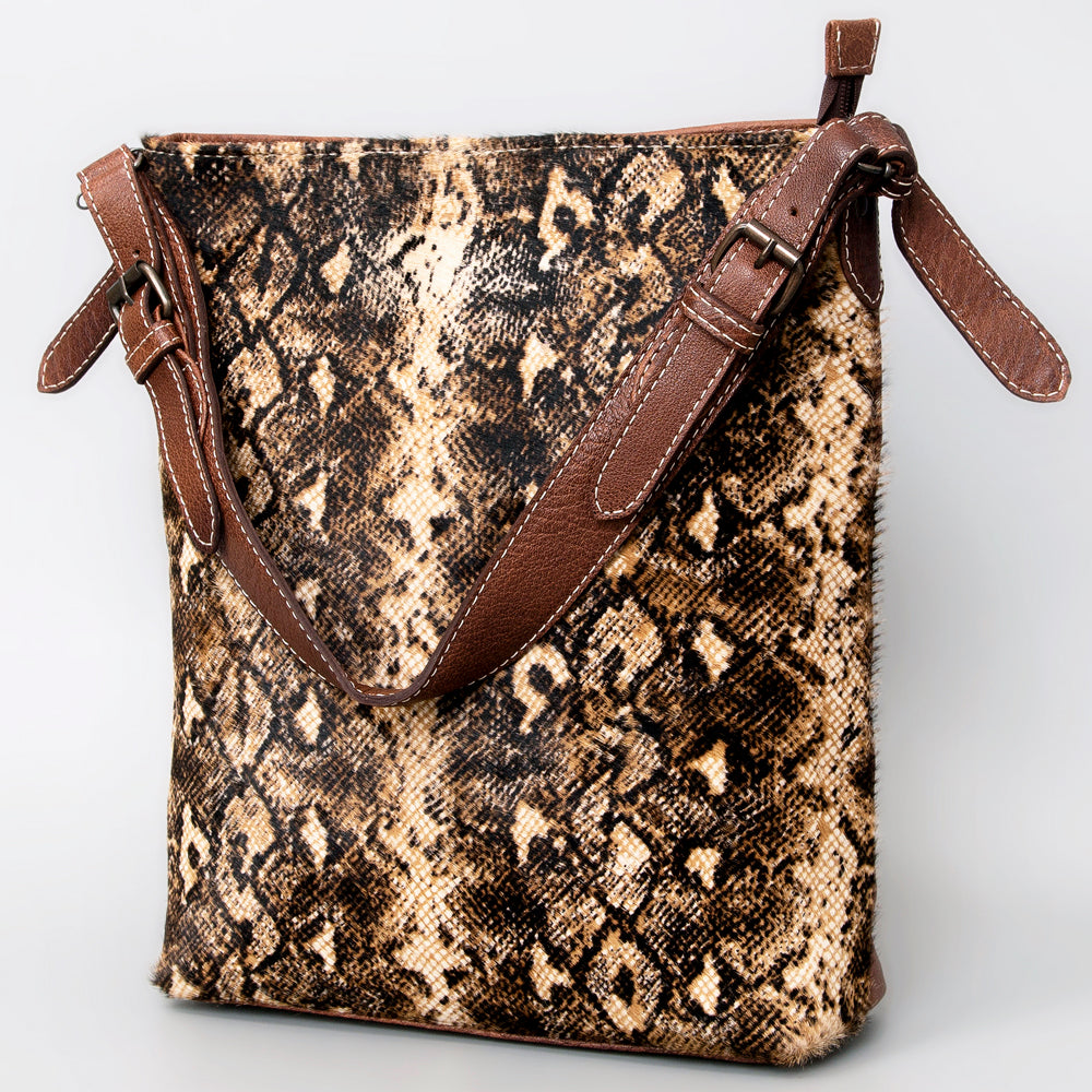 ADBG1018 American Darling Hair-On Cowhide Leather Crossbody Bag - Western Handmade Purse