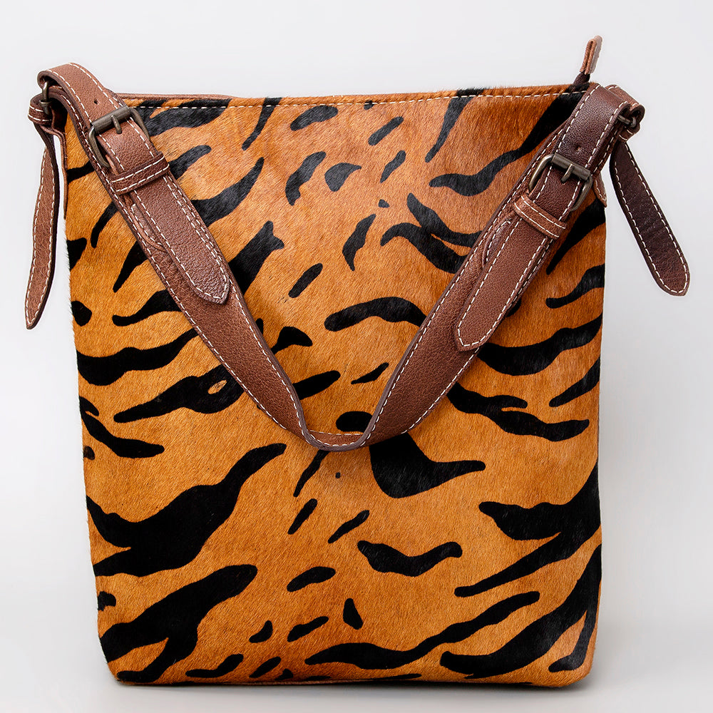 ADBG1018 American Darling Hair-On Cowhide Leather Crossbody Bag - Western Handmade Purse