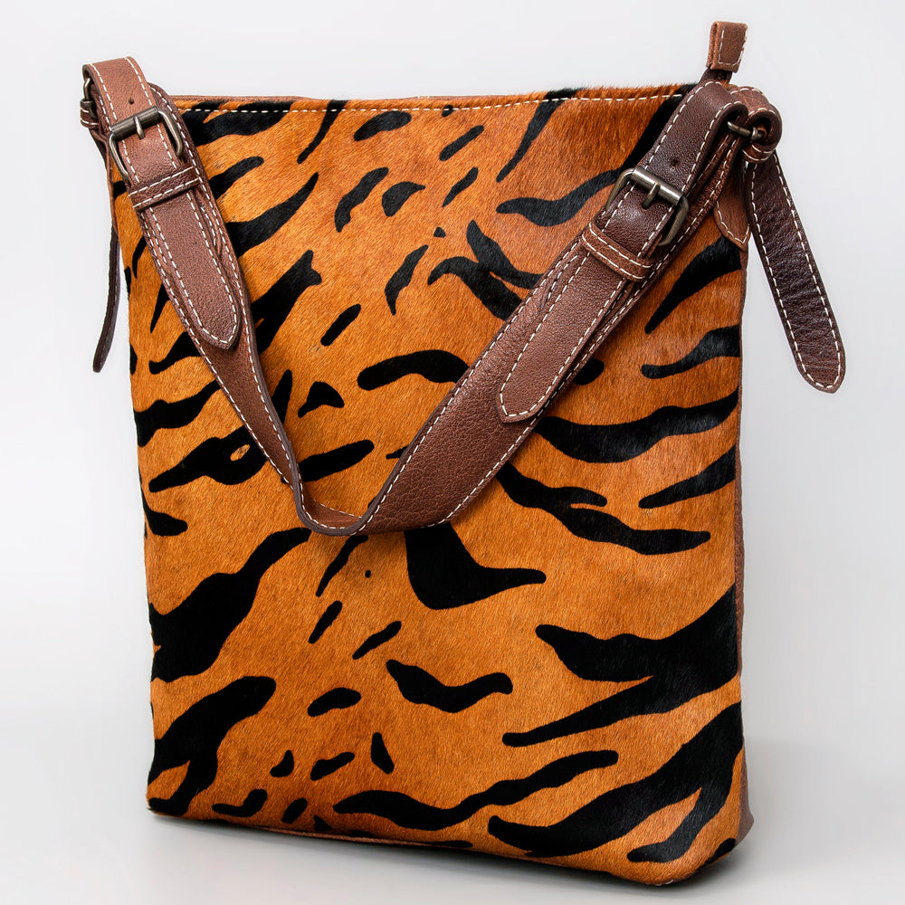 ADBG1018 American Darling Hair-On Cowhide Leather Crossbody Bag - Western Handmade Purse