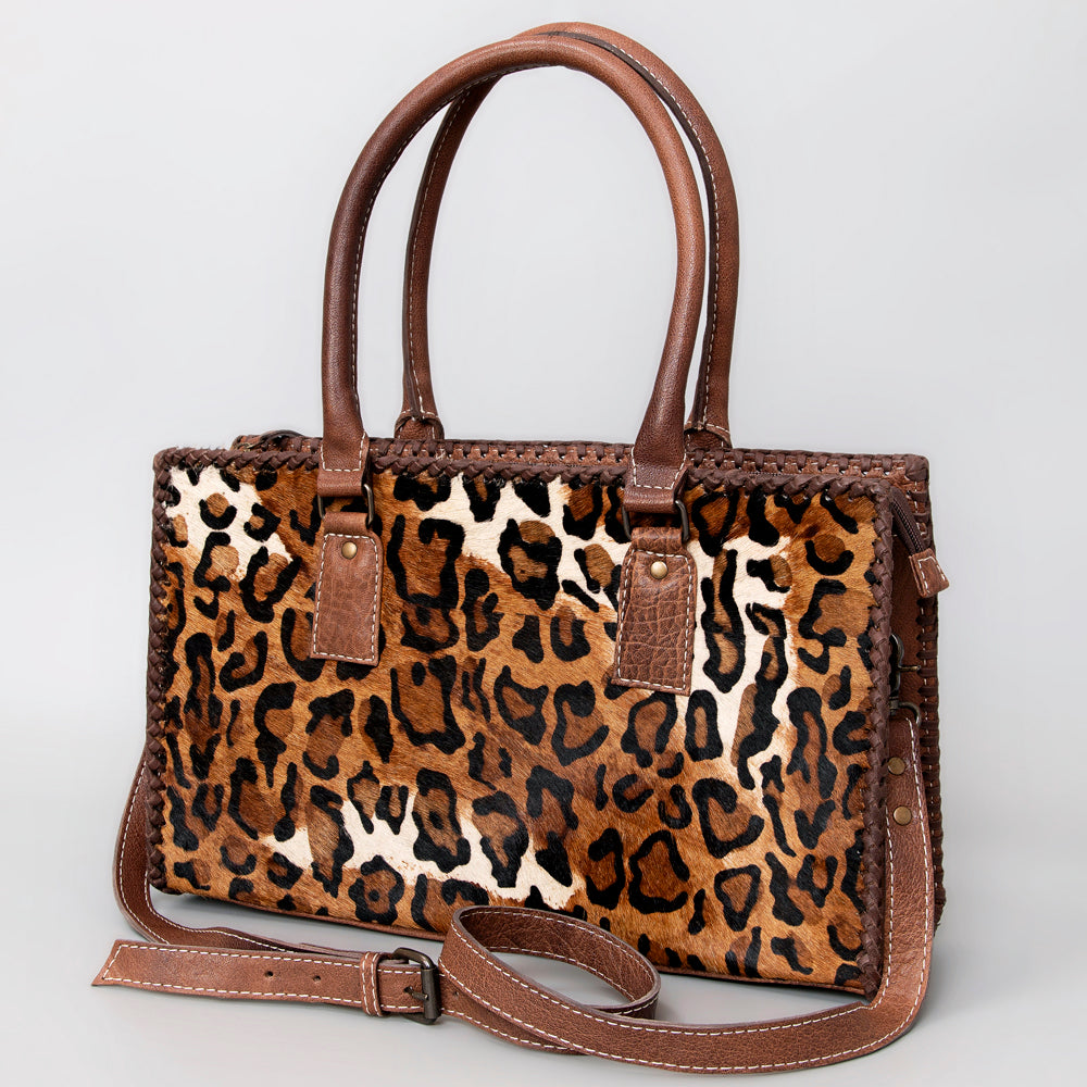 ADBG1019 American Darling Hair-On Leather Tote Bag - Handcrafted Western Carryall