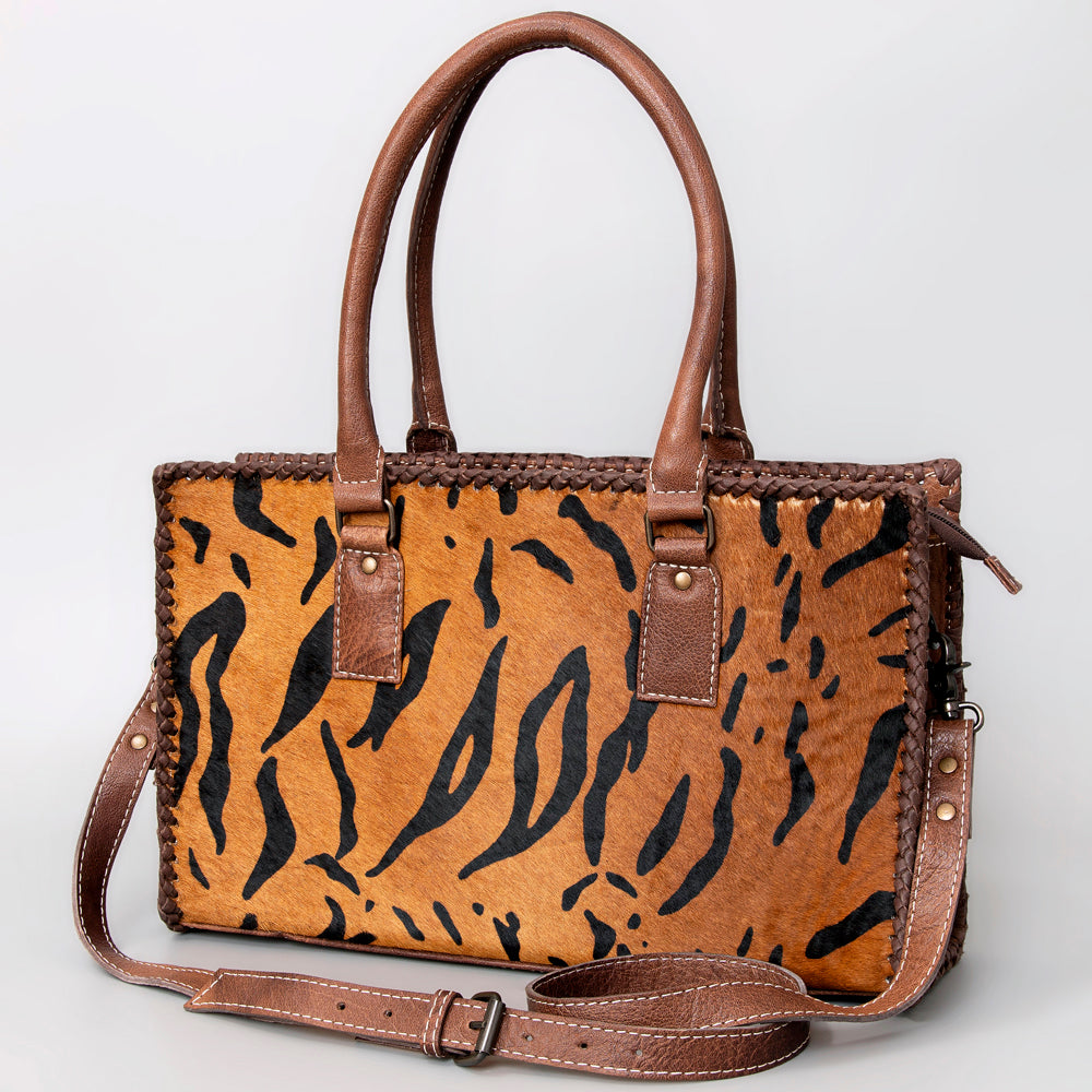 ADBG1019 American Darling Hair-On Leather Tote Bag - Handcrafted Western Carryall